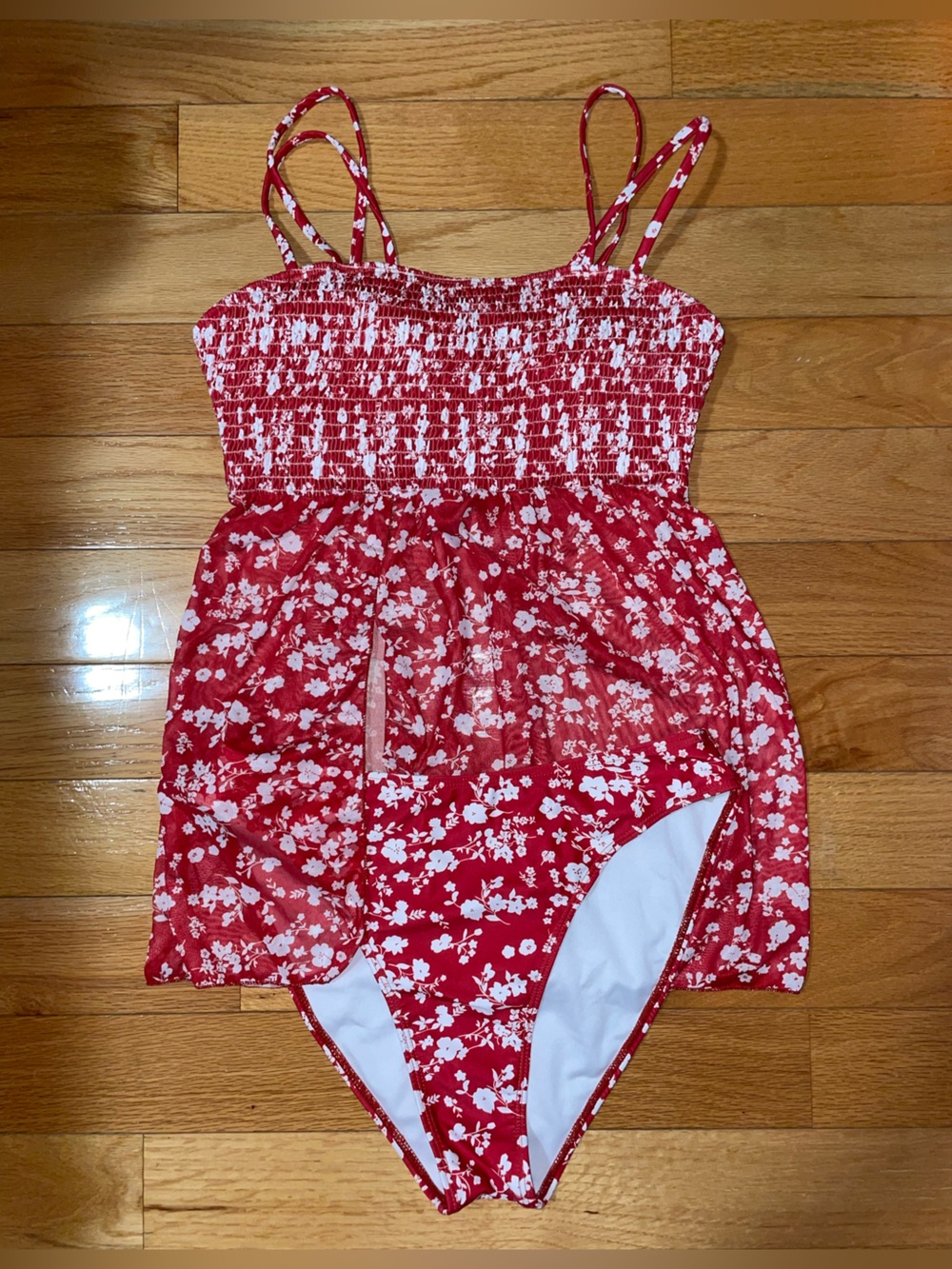 ♥️Women’s Red Floral Tankini Swimsuit
